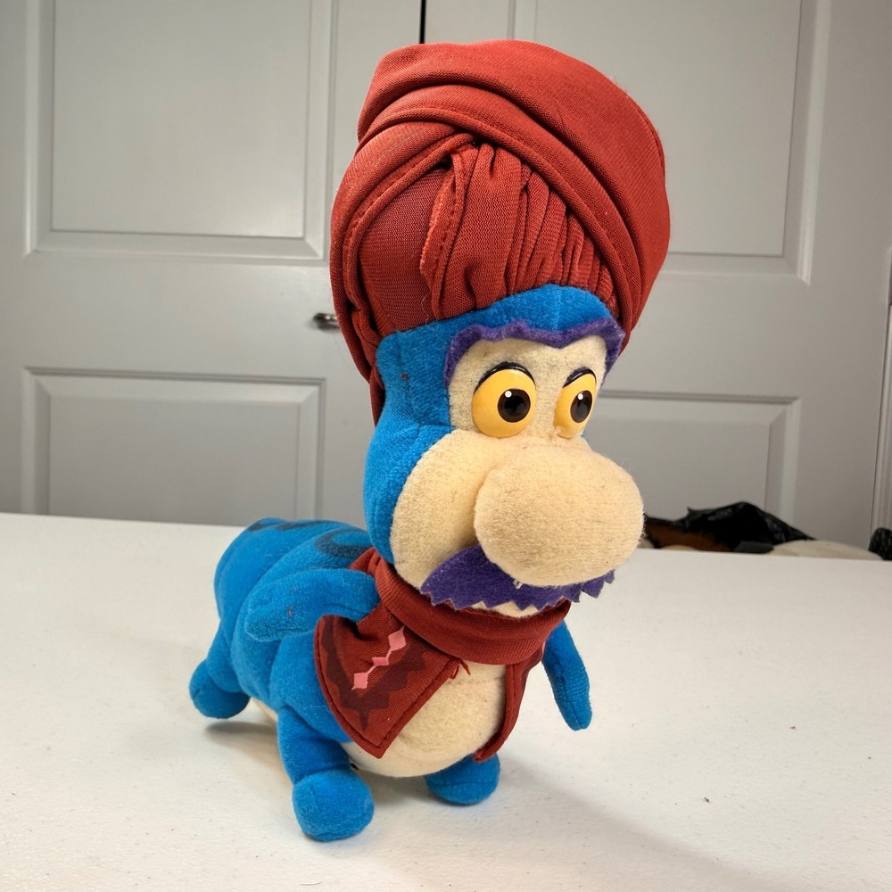 Vintage VeggieTales Khalil Caterpillar Plush Jonah Movie Big Idea 2002 Toy 7"